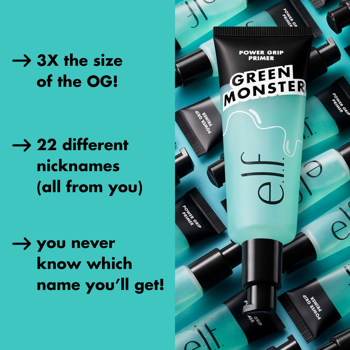 e.l.f. Power Grip Primer Jumbo, Gel-Based Hydrating Primer, 2.5 oz