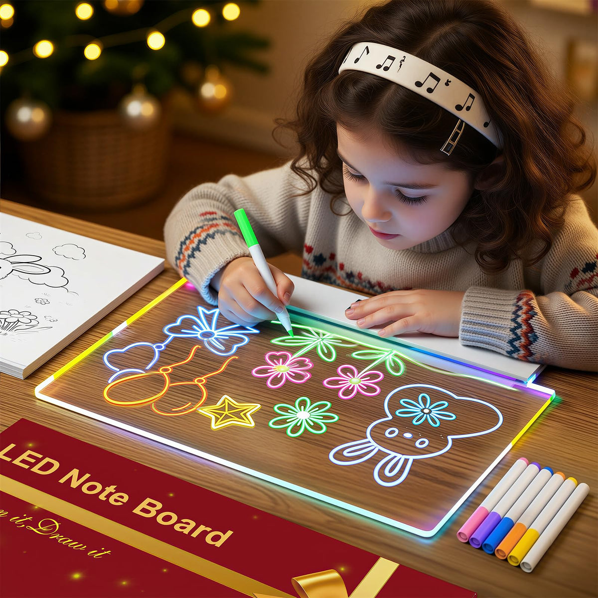 Taemvv 16 Inch LED Drawing Board for Kids with Stand, Rechargeable