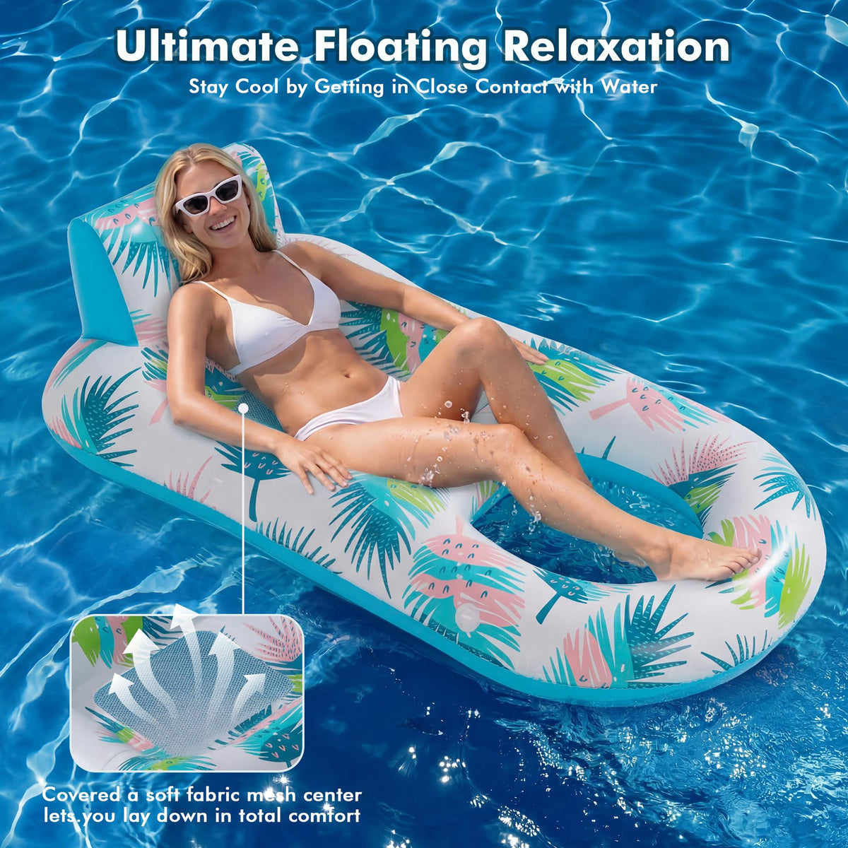 cngg v Inflatable Pool Float for Adults, 2 Pack
