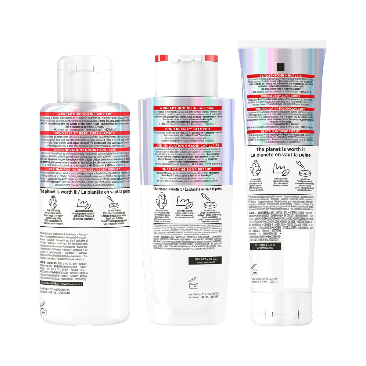 L'Oréal Paris Hair Expertise Bond Repair Shampoo and Conditioner Set