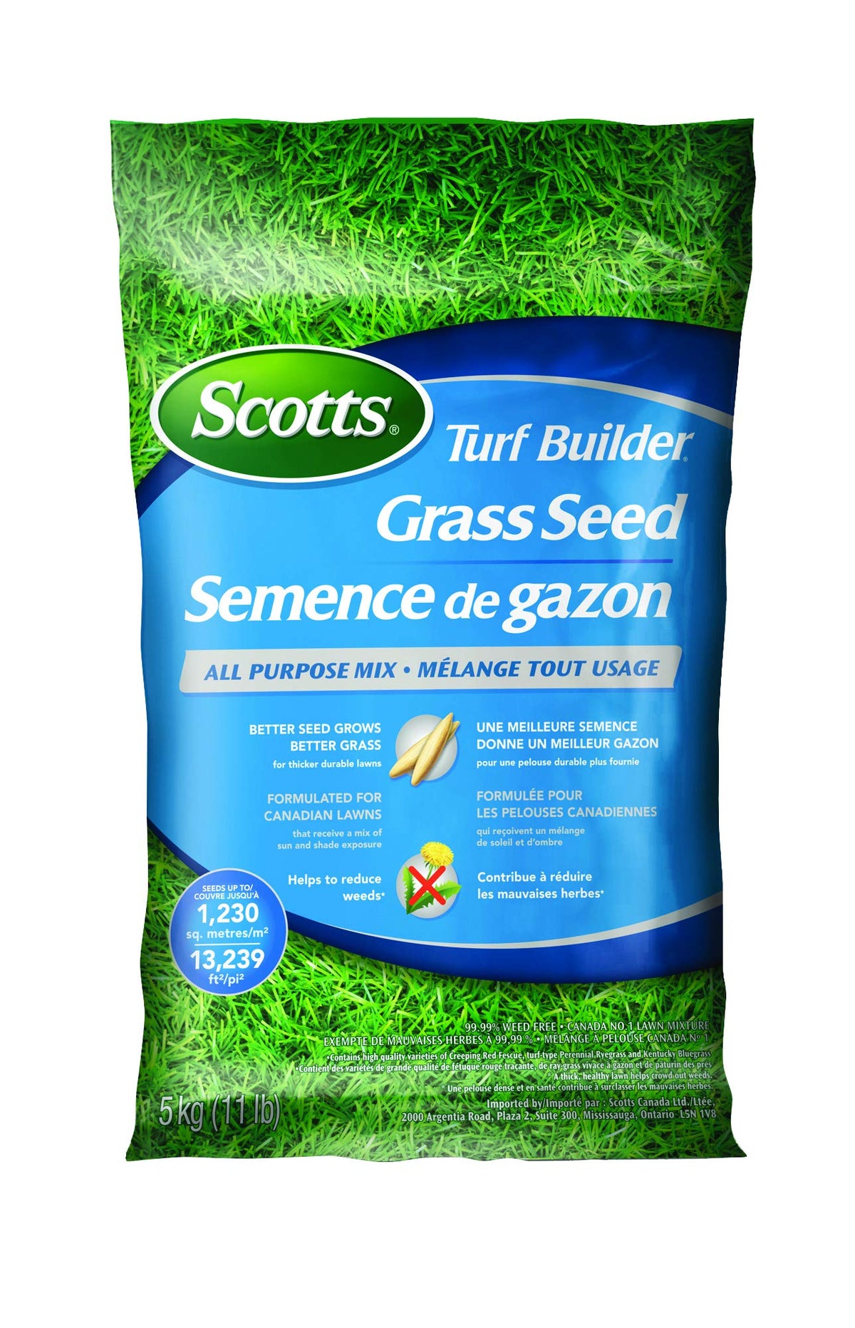 Scotts Turf Builder Grass Seed All Purpose Mix, 5kg