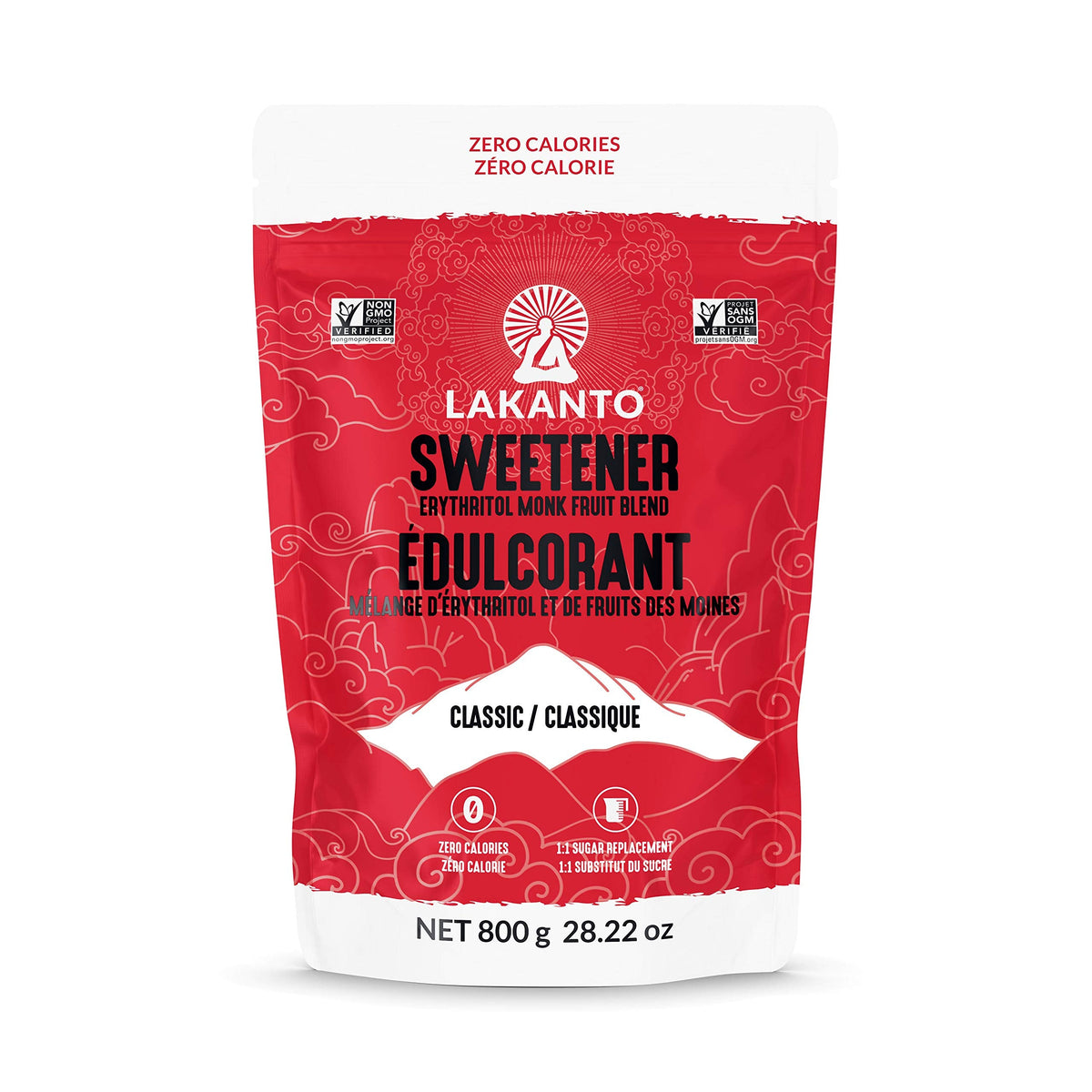 Lakanto Classic Monk Fruit Sweetener with Erythritol, 800 g