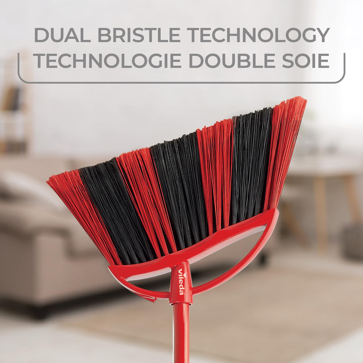 Vileda One Sweep Broom with Step-On Dustpan