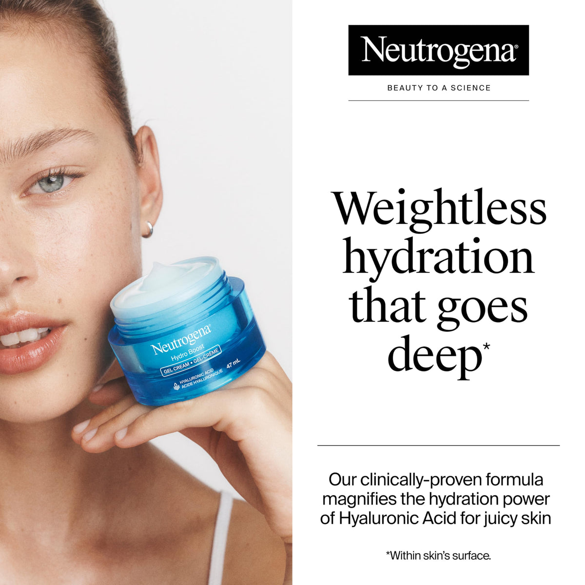 Neutrogena Hydro Boost Gel Cream Face Moisturizer, 47 ml