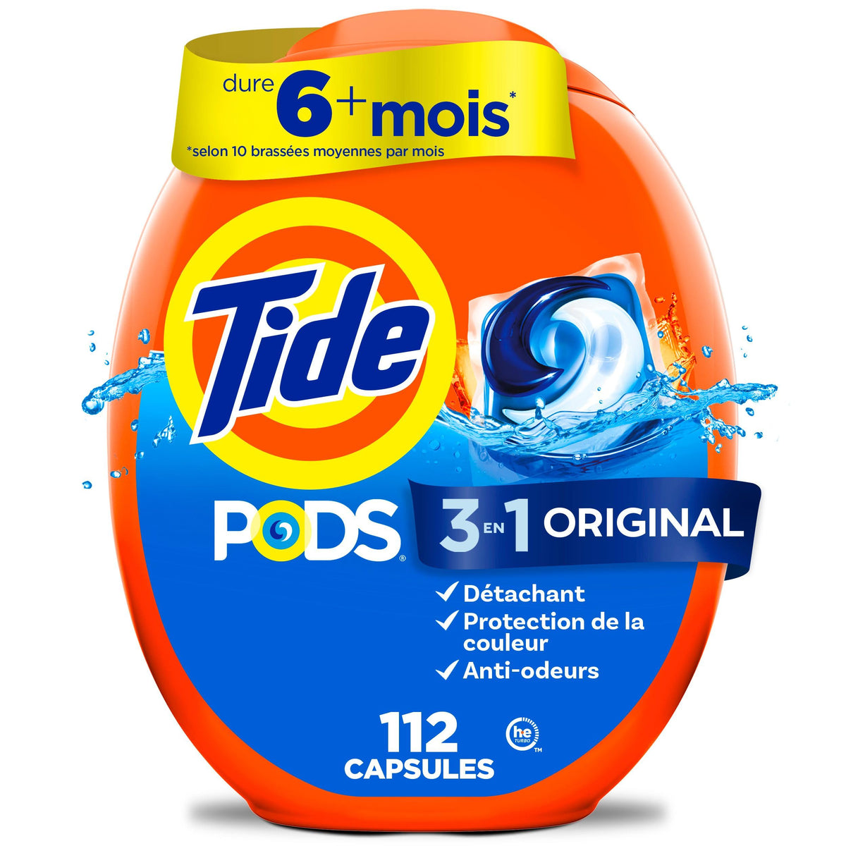 Tide PODS Laundry Detergent Pacs, Original Scent, 112 Count