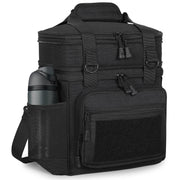 Tactical Insulated Lunch Box Cooler Bag for Men, Black, 16 L