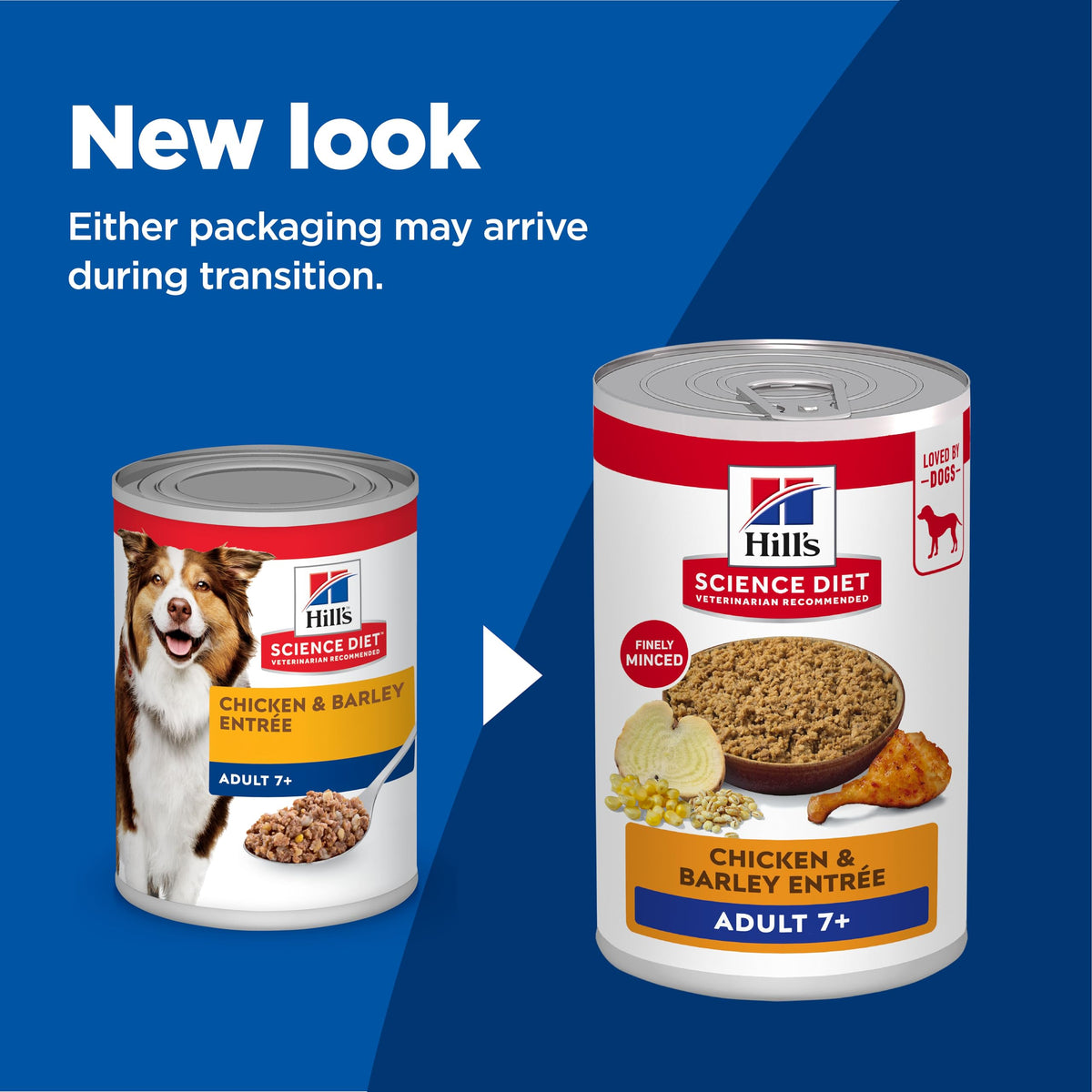 Hill's Science Diet Senior 7+ Canned Dog Food, Chicken & Barley, 12 Pk