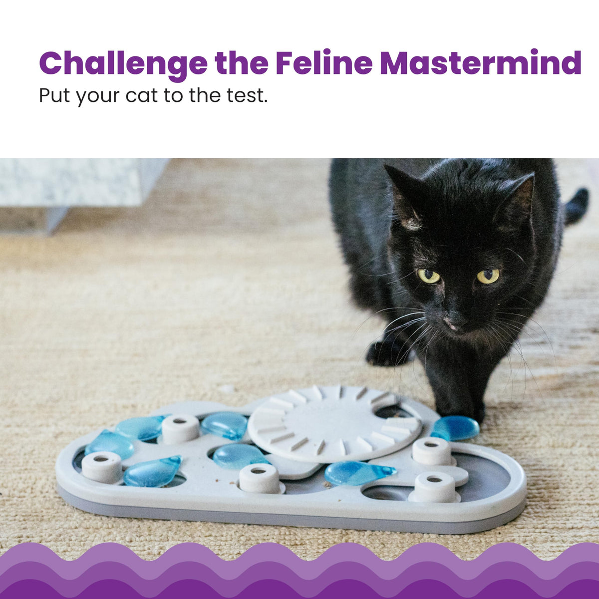 Catstages by Nina Ottosson Rainy Day Puzzle & Play Cat Puzzle Feeder