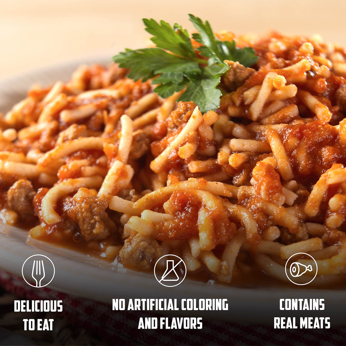 Mountain House Spaghetti with Meat Sauce, Freeze Dried, Single Pouch