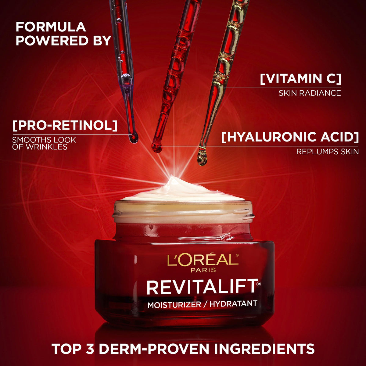 L'Oréal Paris Revitalift Triple Power LZR Face Moisturizer, 50 ml