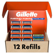 Gillette Fusion5 Razor Blade Refills for Men, 12 Count