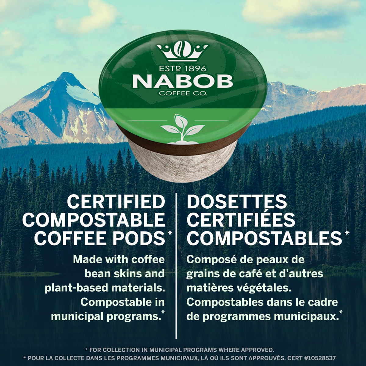 Nabob Breakfast Blend Compostable Coffee Pods, 56 Pods