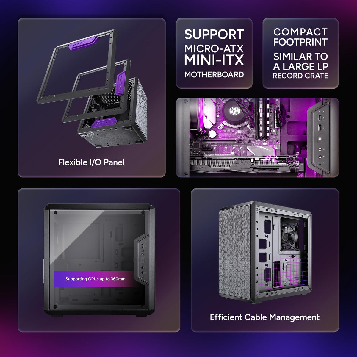 Cooler Master MasterBox Q300L Micro-ATX Tower, MCB-Q300L-KANN-S00
