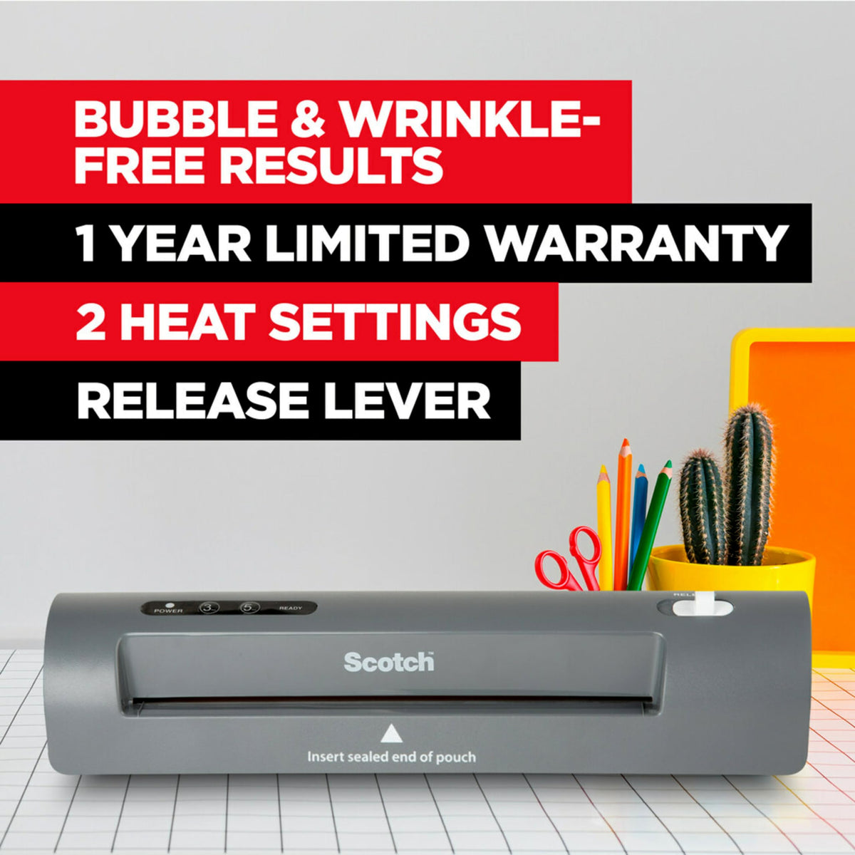 Scotch Thermal Laminator, 2 Roller (TL901X)