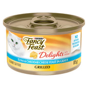 Fancy Feast Delights with Cheddar, Grilled Tuna & Cheddar, 24 x 85 g