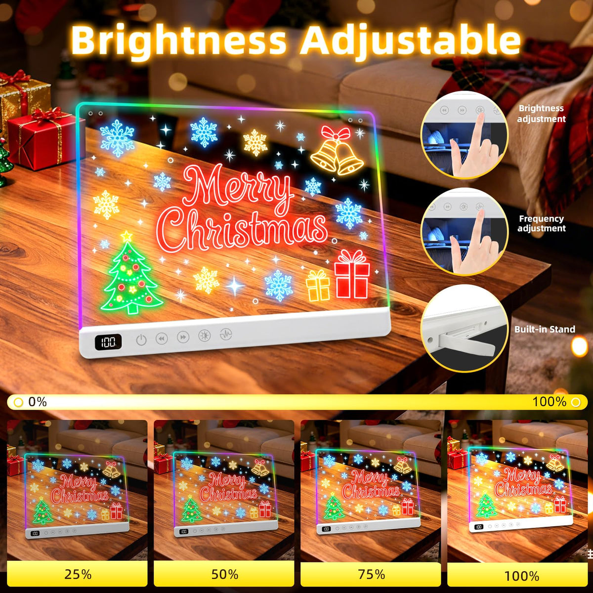 Lumiboard LED Drawing Board with 13 Light Effects, 13.7 x 10 inch