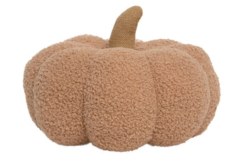 Pearhead Beige Sherpa Pumpkin, Plush