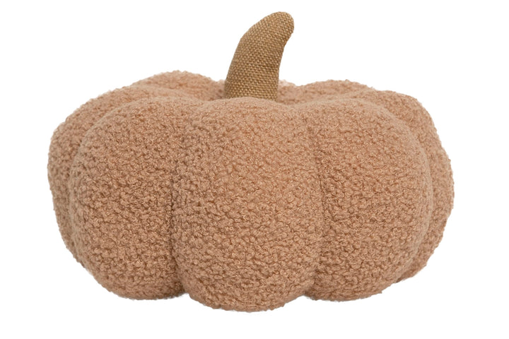 Pearhead Beige Sherpa Pumpkin, Plush