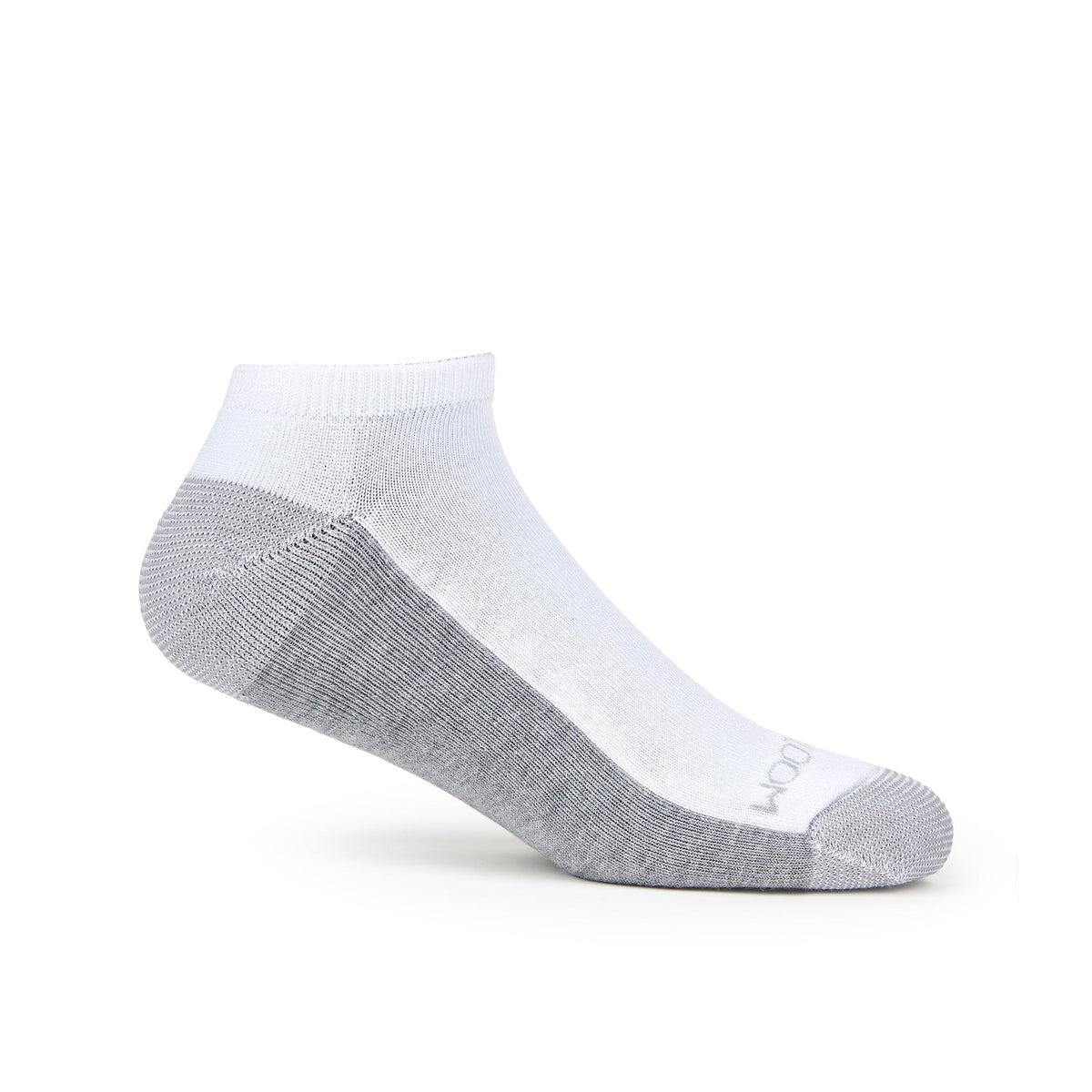 Fruit of the Loom Men's Dual Defense Socks, White/Grey, 12 Pair