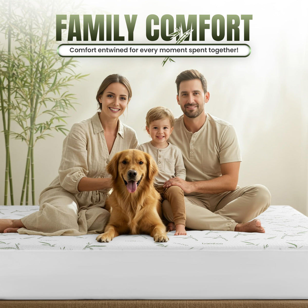 Utopia Bedding Waterproof Bamboo Mattress Protector, Twin