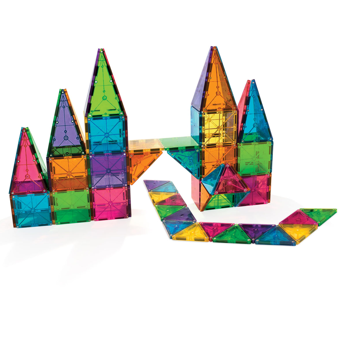 Magna-Tiles Clear Colors 100 Piece Set, 04300