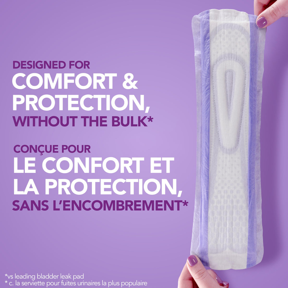 Poise Overnight Ultra Thin Incontinence Pads, Long, 60 Count