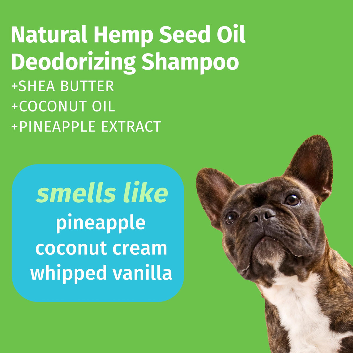 Hempz Deodorizing Pet Shampoo, Tropical Coconut, 17 oz