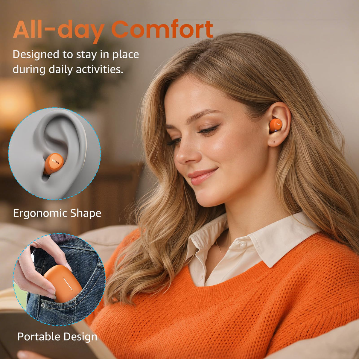 TOZO A1 Bluetooth 5.3 Wireless Earbuds