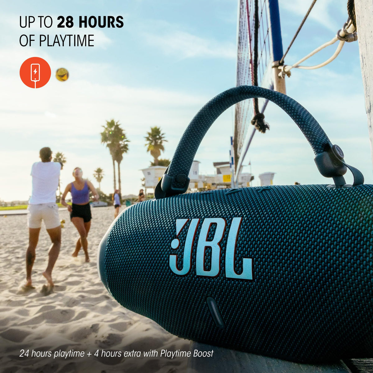 JBL Charge 6 Portable Waterproof Bluetooth Speaker, Sand