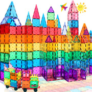 Magnetic Tiles Building Blocks Set for Kids, 100 Pieces