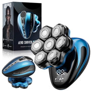 Xcdgiogw 7D Electric Head Shaver for Men, Wet and Dry, LED Display