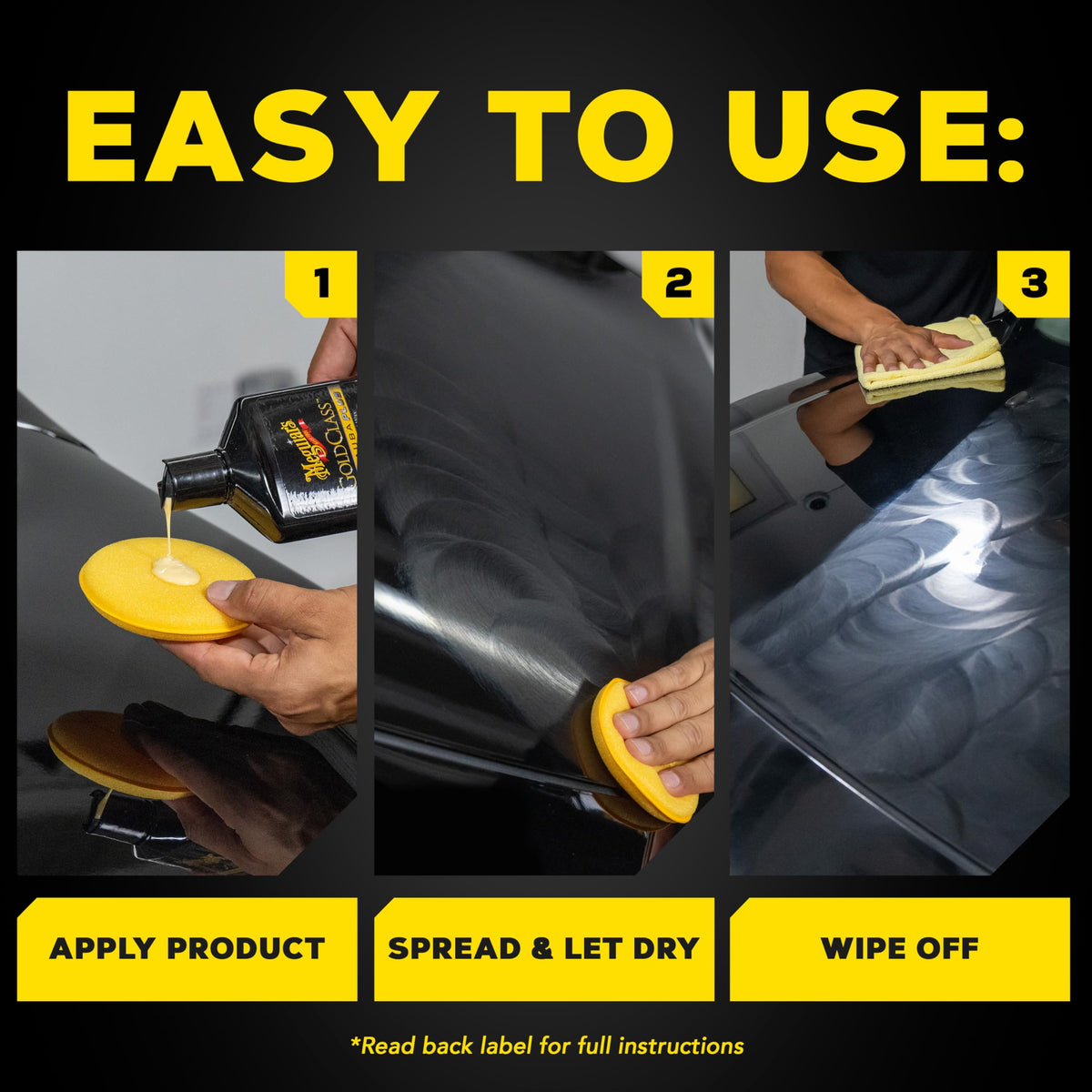 Meguiar's Gold Class Carnauba Plus Premium Liquid Wax Kit, 16oz