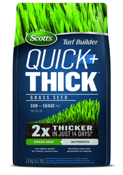 Scotts Turf Builder Quick + Thick Grass Seed, Sun and Shade Mix, 2.8kg