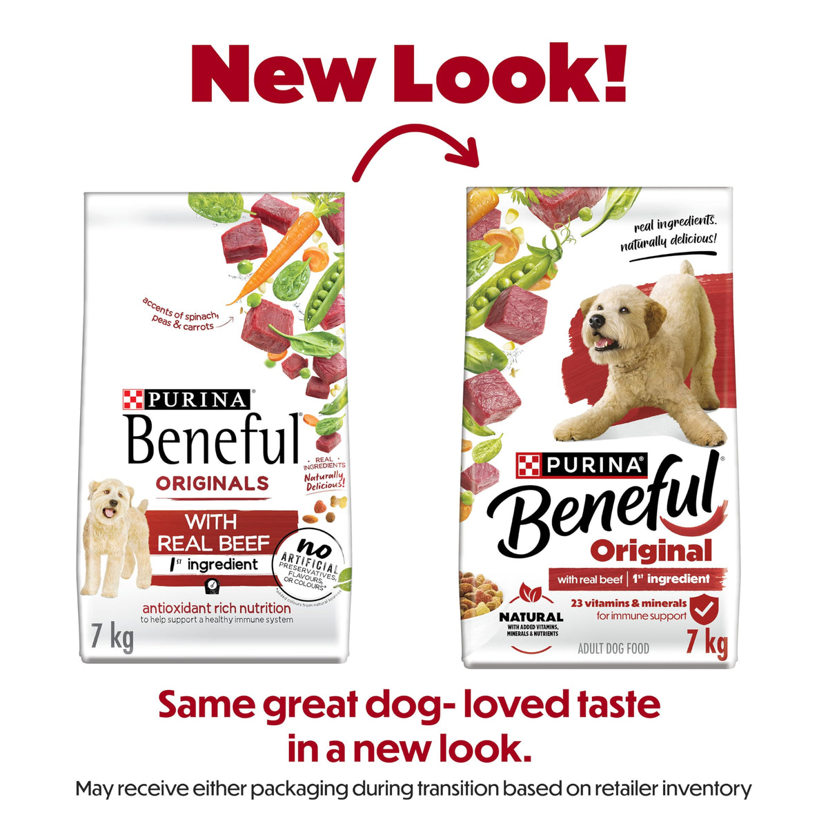 Beneful Originals Dry Dog Food, Real Beef, 7kg