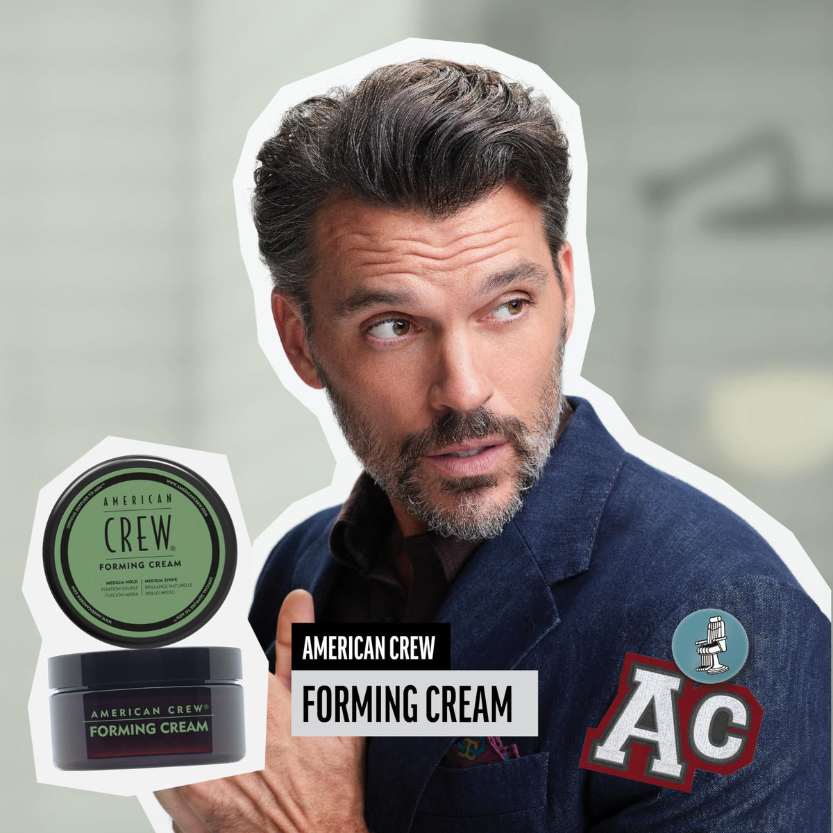 American Crew Forming Cream, Medium Hold/Medium Shine, 85 g (3 oz)