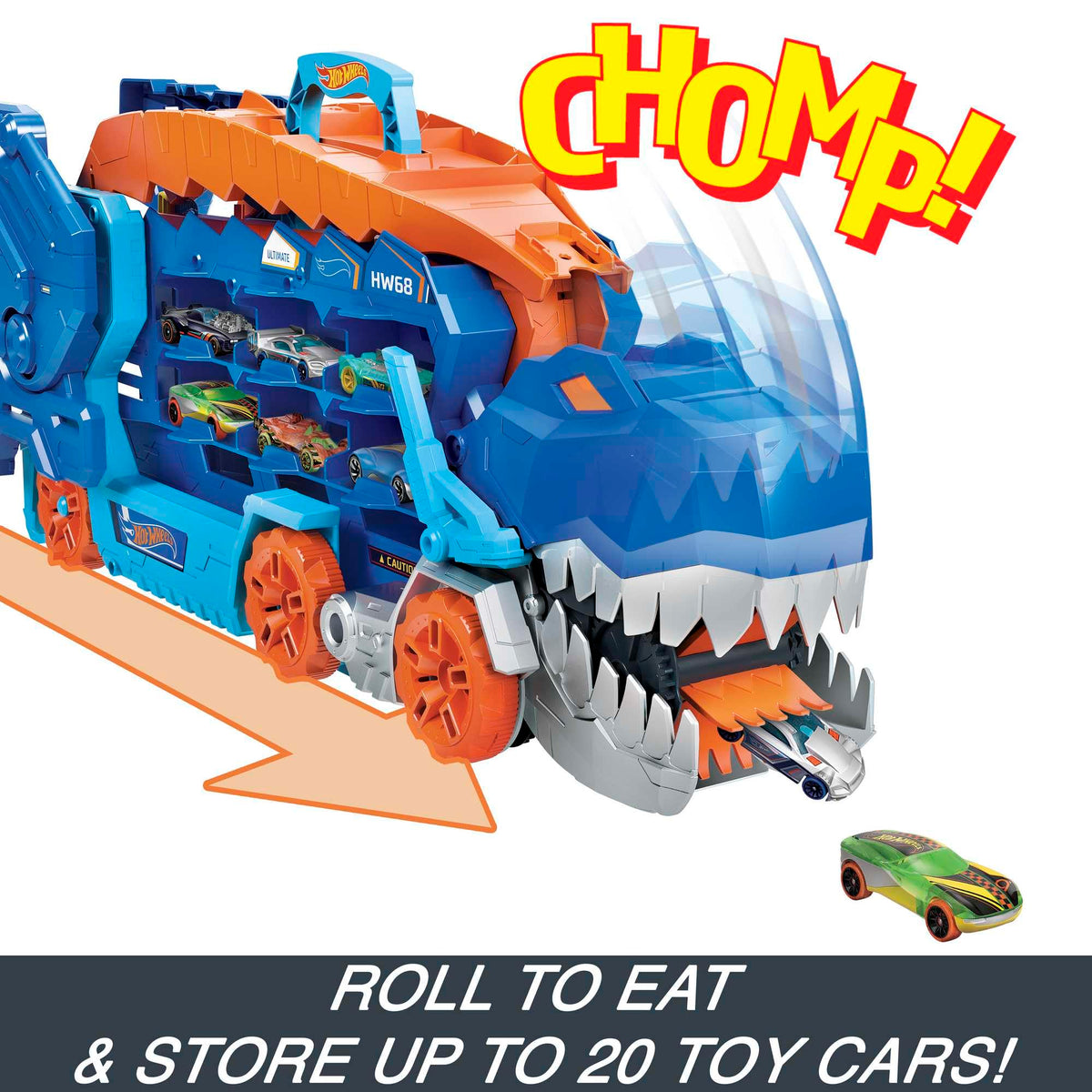 Hot Wheels City Ultimate T-Rex Transporter Track Set