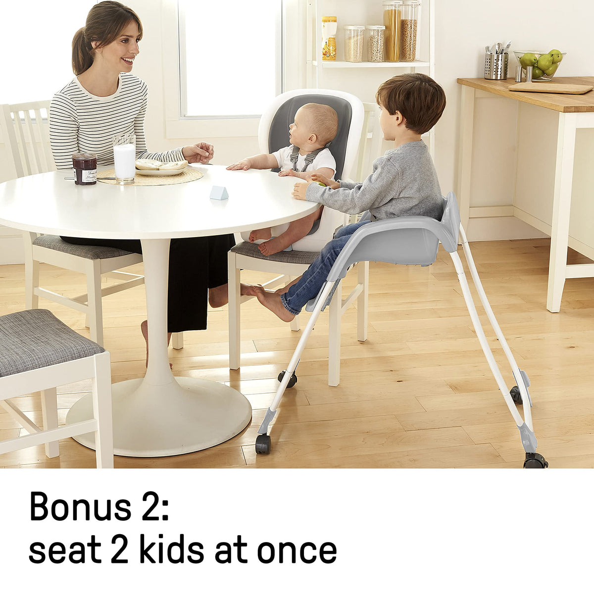 Ingenuity SmartClean Trio Elite 3-in-1 Baby High Chair, Slate