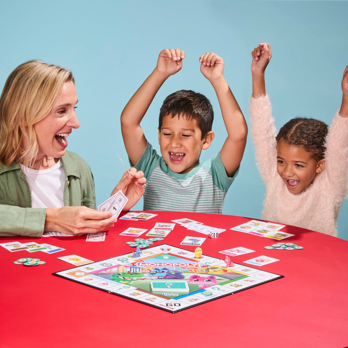 Monopoly Junior Board Game, 2 Games in 1, Ages 4+ (English & French)