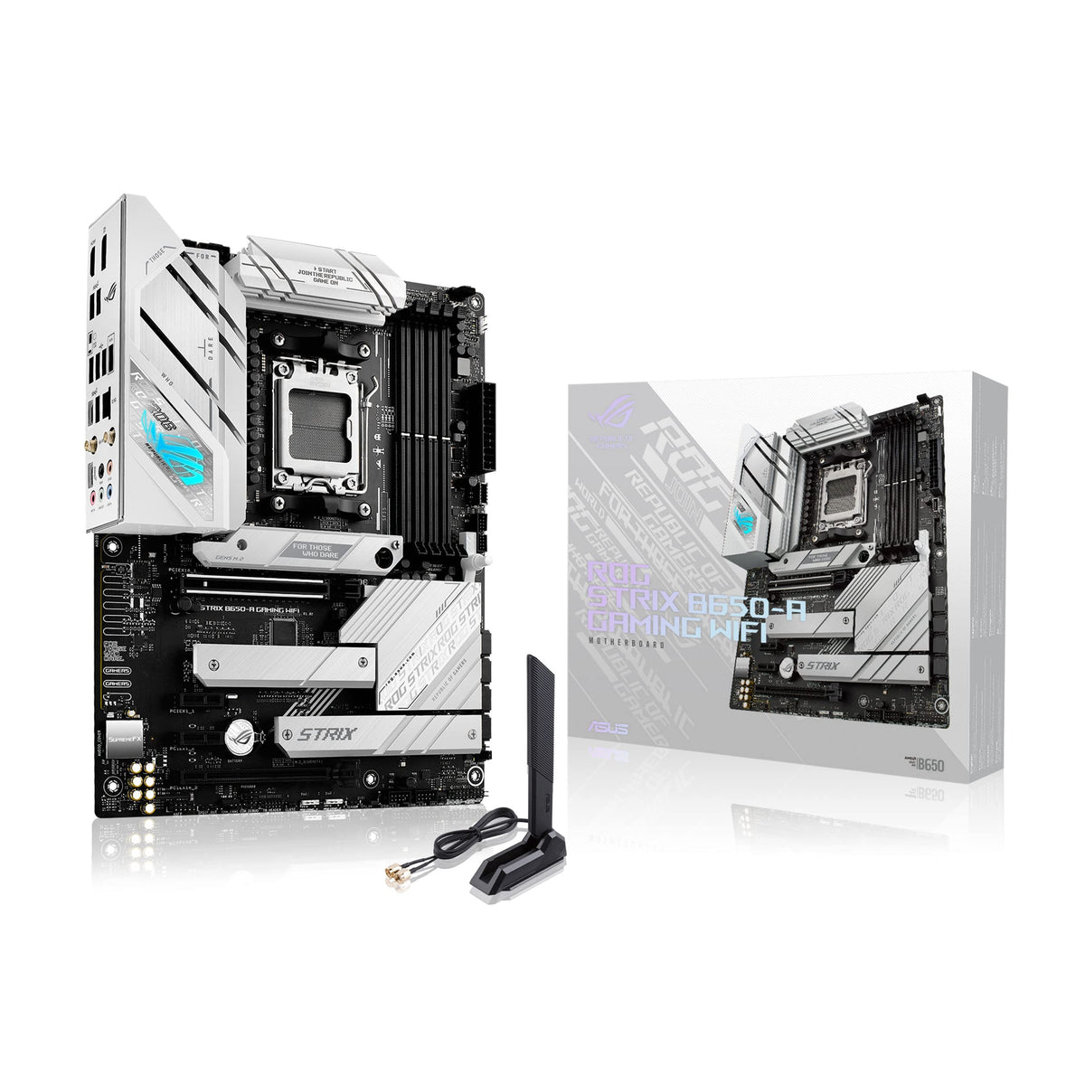 ASUS ROG Strix B650-A Gaming WiFi AM5 ATX Motherboard, DDR5, WiFi 6E