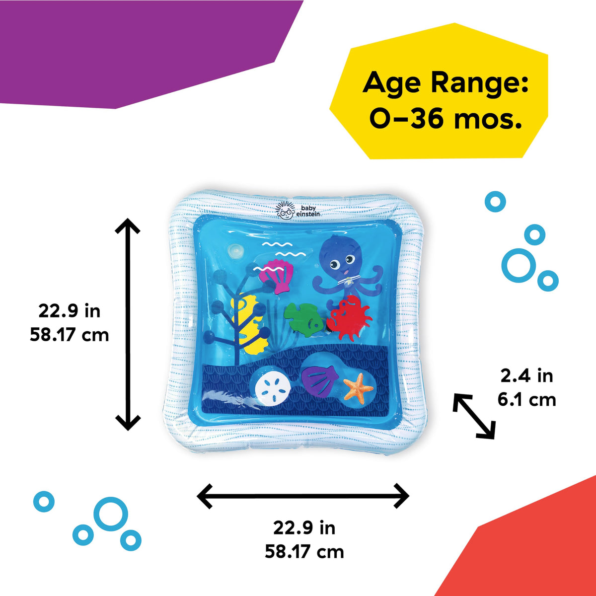 Baby Einstein Octopus Water Play Mat, Blue