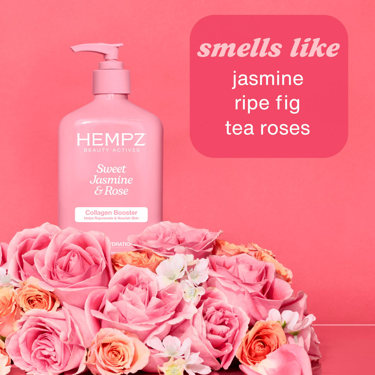 Hempz Body Lotion, Sweet Jasmine and Rose, 17 Oz