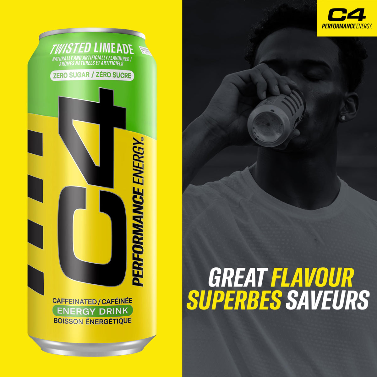 Cellucor C4 Energy Drink, Twisted Limeade, 473mL, 12 Count