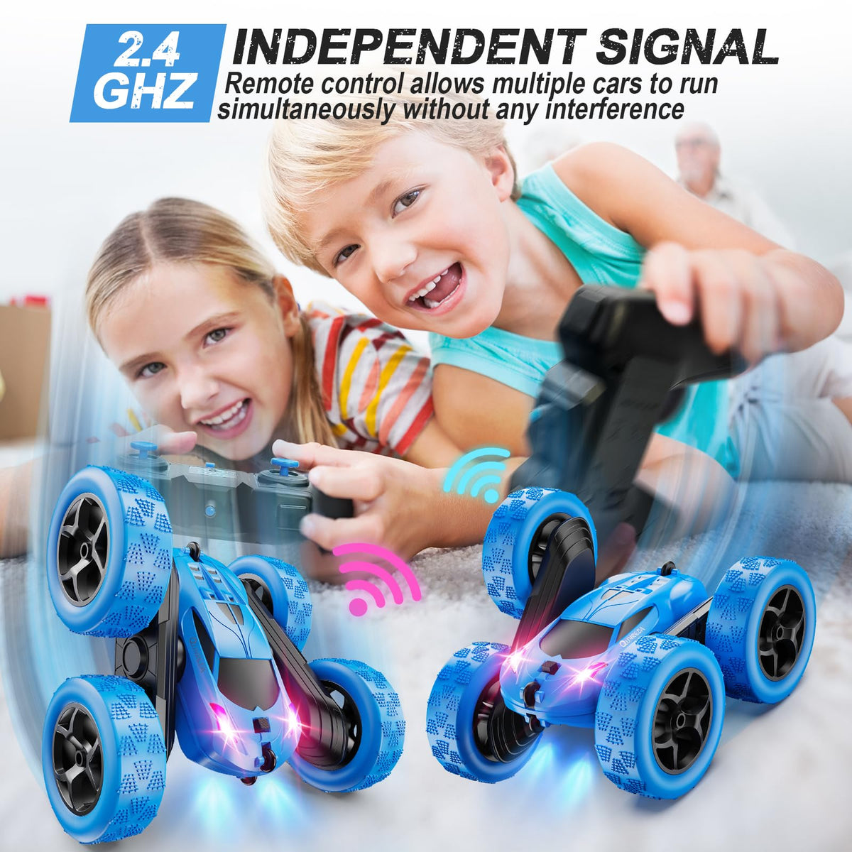QUNREDA Remote Control Car for Kids Ages 6+