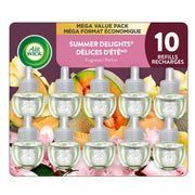 Air Wick Plug In Scented Oil Refills, Summer Delight, 10 Count