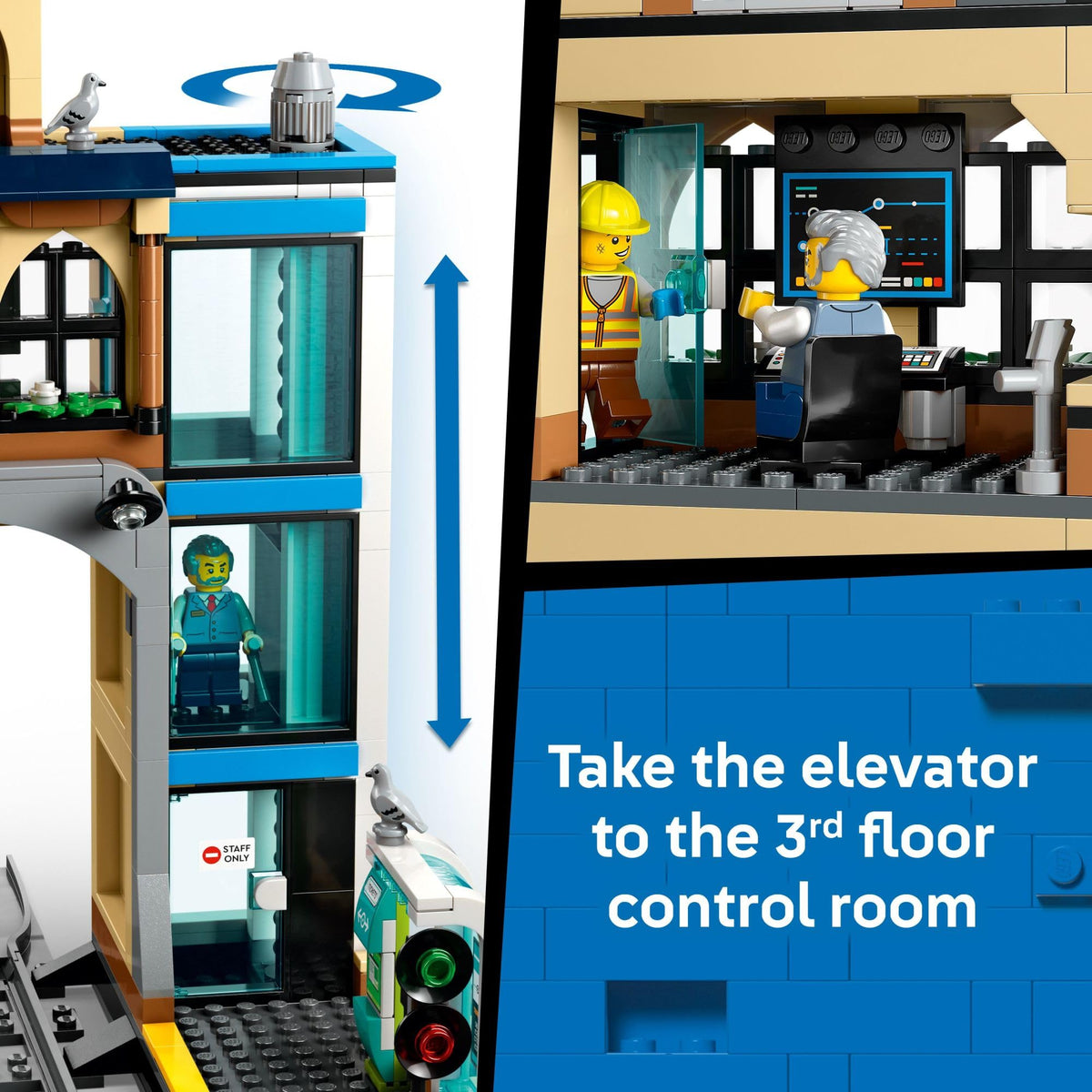 LEGO City Central Train Station Building Set 60469
