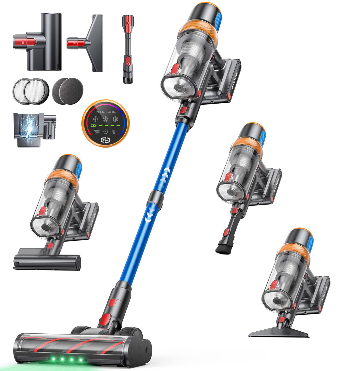 Inteture Cordless Stick Vacuum Cleaner, 650W