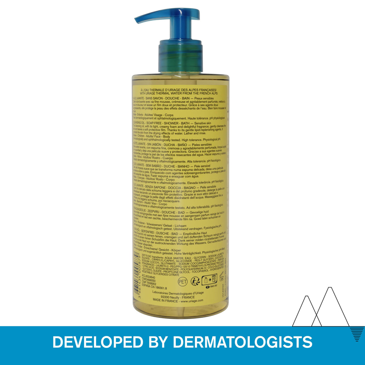 Uriage Cleansing Soothing Oil, Face & Body, 500 mL