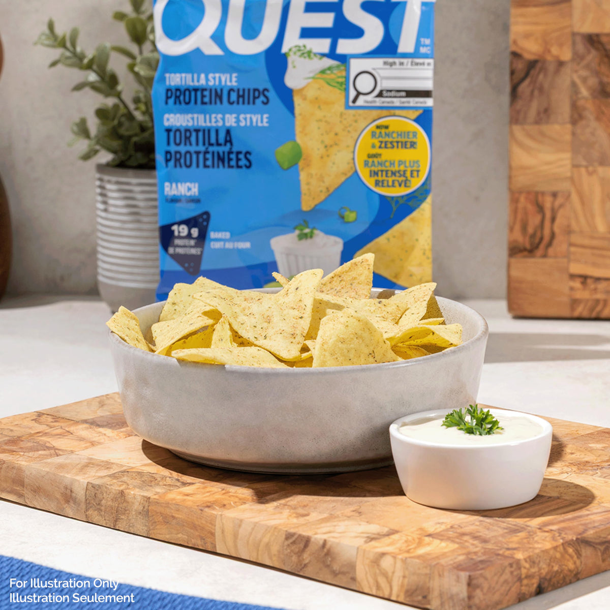 Quest Tortilla Style Protein Chips, Ranch, 8 Count