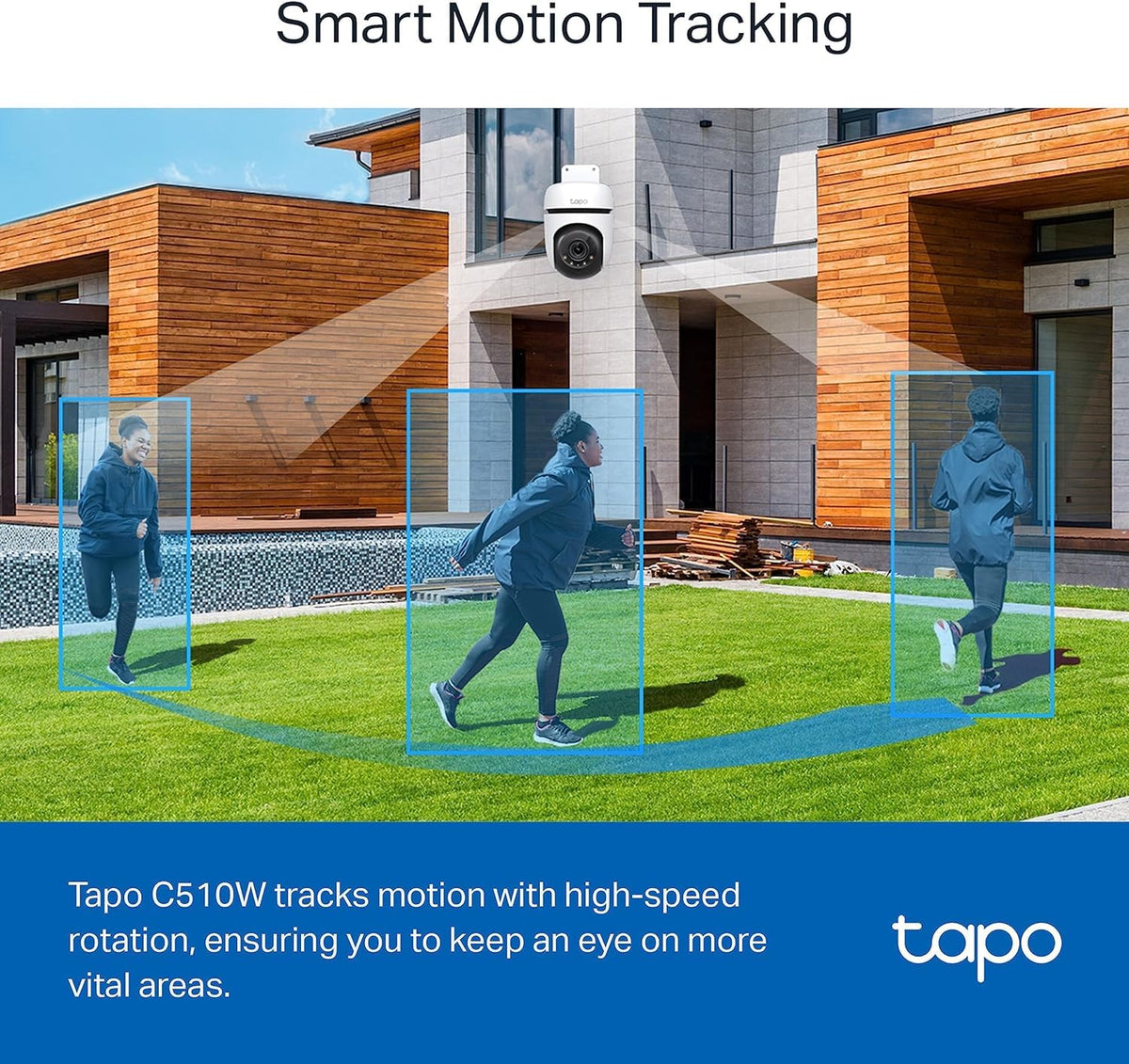 Tapo C510W 2K Pan/Tilt Outdoor Wired Security Camera