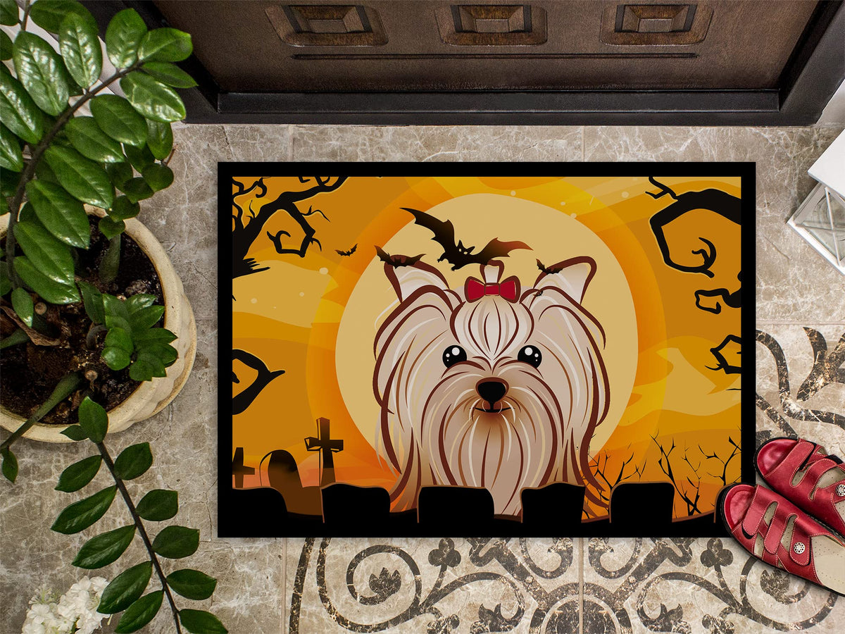Caroline's Treasures BB1762JMAT Yorkie Terrier Door Mat, 24x36 Inch